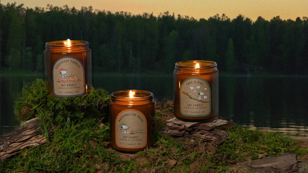 Snoopy Come Home: Shop New Peanuts Candles for Fall that Bring the Great Outdoors to You